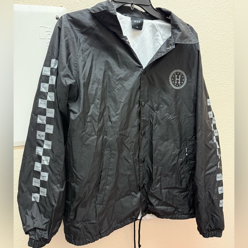 HUF Charcoal Windbreaker Jacket